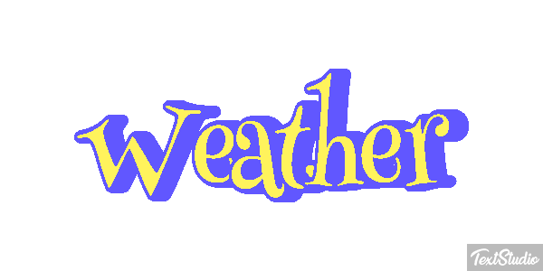 Weather Text effect