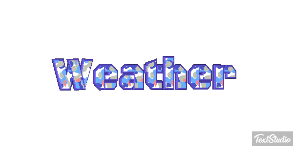 Weather Text effect