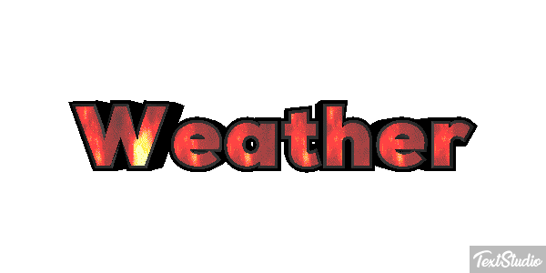 Weather Text effect