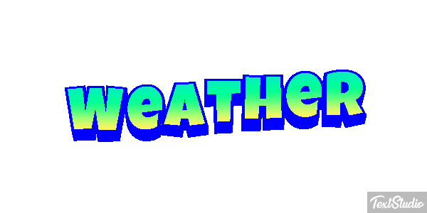 Weather Text effect