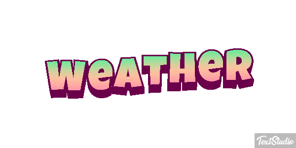 Weather Text effect