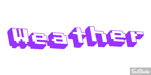 Weather Text effect