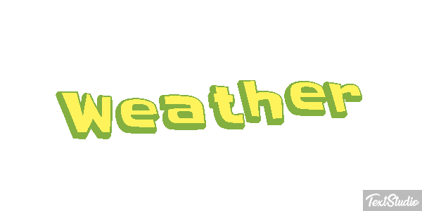 Weather Text effect