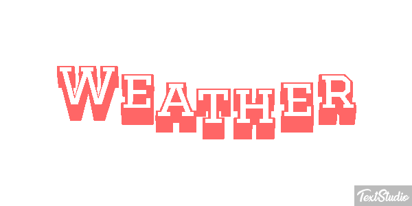 Weather Text effect