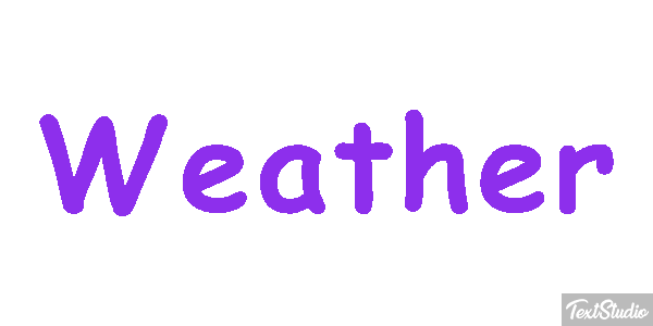 Weather Text effect