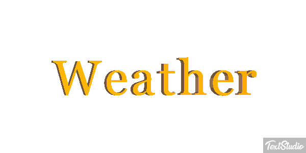 Weather Text effect