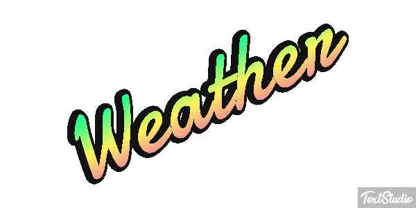 Weather Text effect