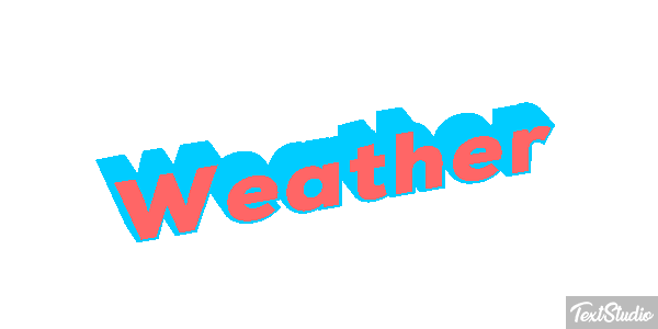 Weather Text effect