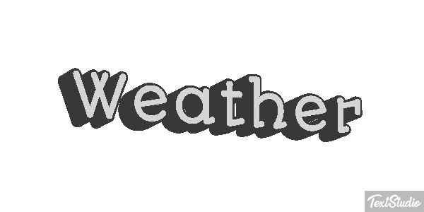 Weather Text effect