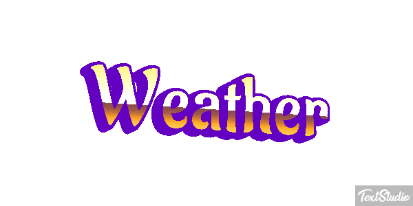 Weather Text effect
