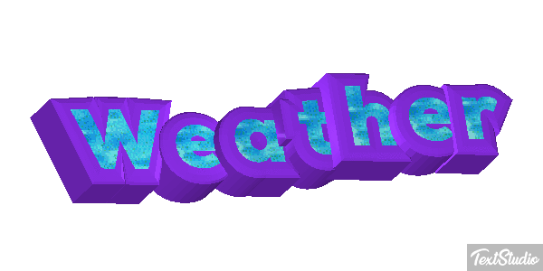 Weather Text effect