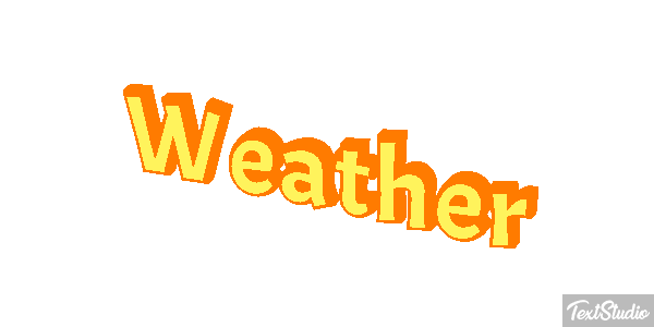 Weather Text effect