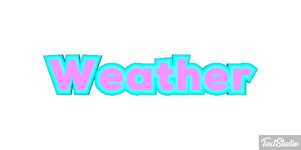 Weather Text effect
