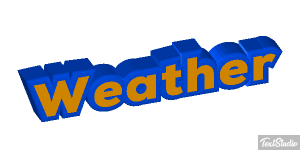 Weather Text effect