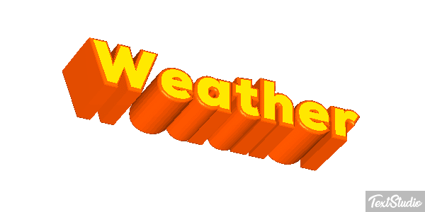 Weather Text effect
