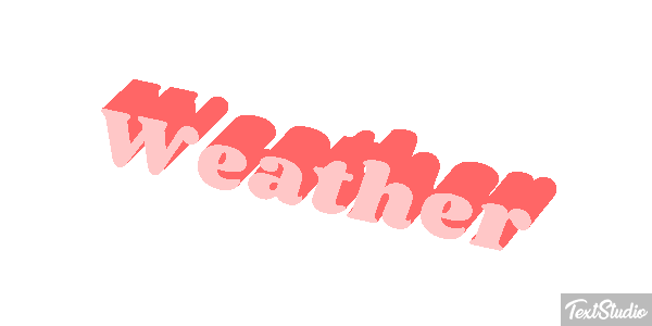 Weather Text effect