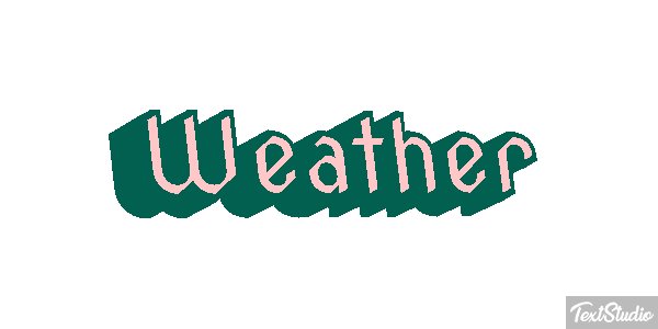 Weather Text effect