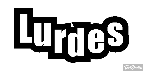 Lurdes Efecto de texto