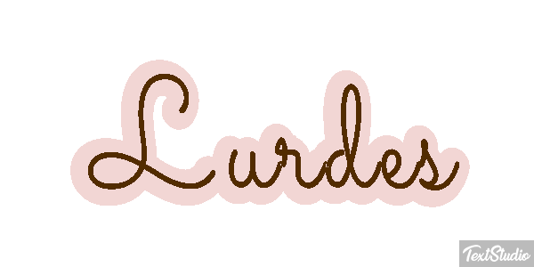 Lurdes Efecto de texto
