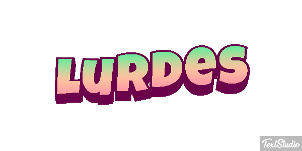 Lurdes Efecto de texto