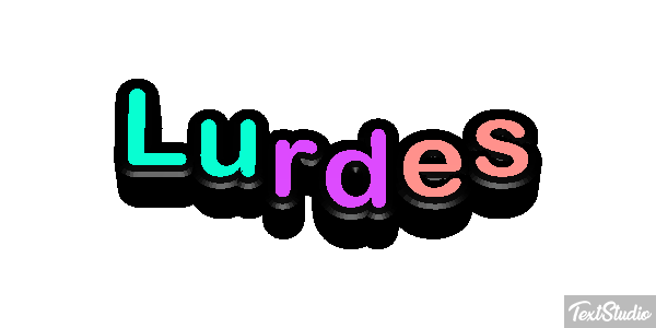 Lurdes Efecto de texto