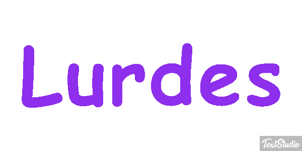 Lurdes Efecto de texto