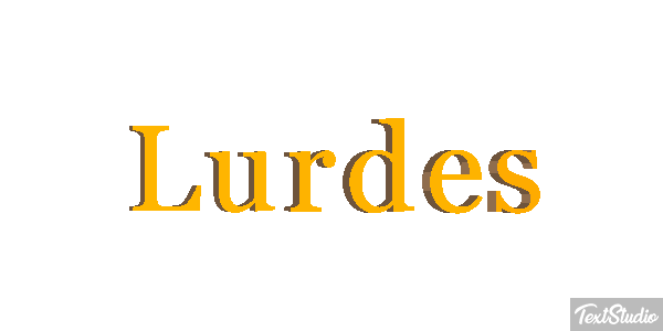 Lurdes Efecto de texto