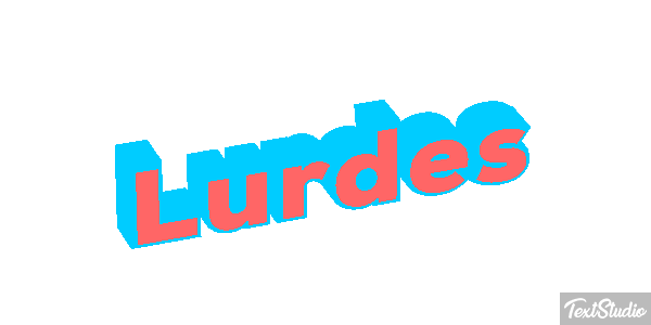 Lurdes Efecto de texto