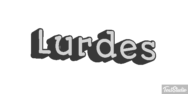 Lurdes Efecto de texto