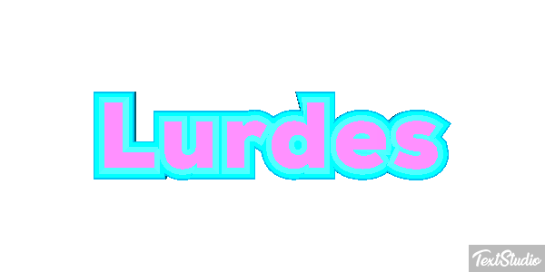 Lurdes Efecto de texto