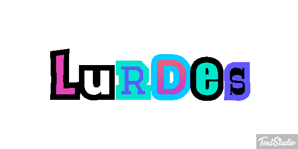 Lurdes Efecto de texto