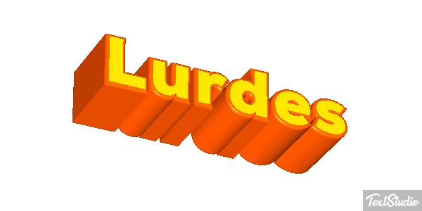 Lurdes Efecto de texto