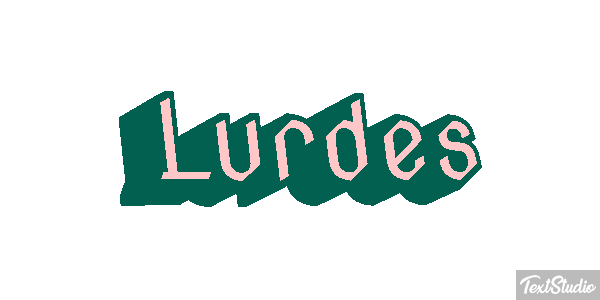 Lurdes Efecto de texto