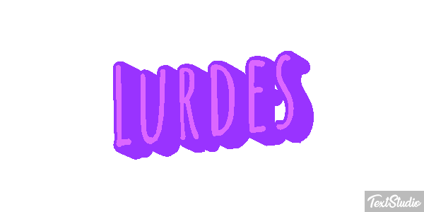 Lurdes Efecto de texto
