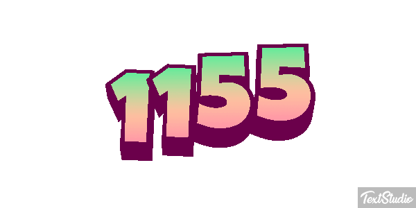 1155 Tekst effect