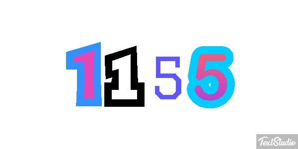 1155 Tekst effect