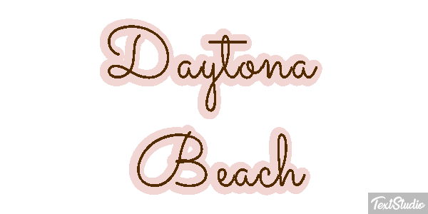 Daytona Beach Efekt tekstowy