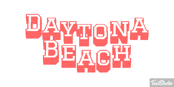 Daytona Beach Efekt tekstowy
