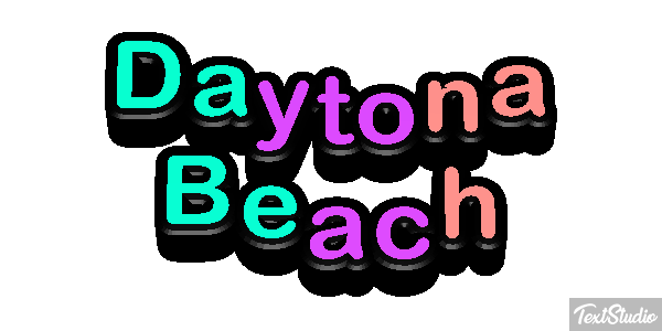 Daytona Beach Efekt tekstowy