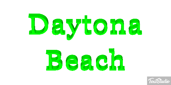 Daytona Beach Efekt tekstowy