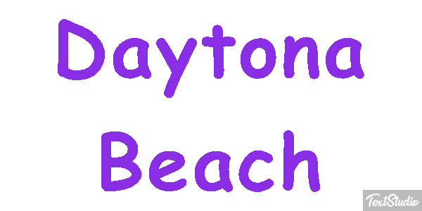 Daytona Beach Efekt tekstowy