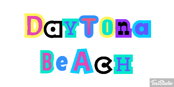 Daytona Beach Efekt tekstowy
