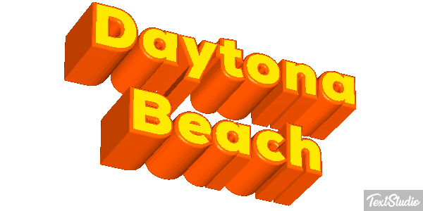 Daytona Beach Efekt tekstowy