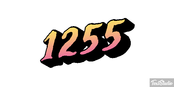 1255 Text effect