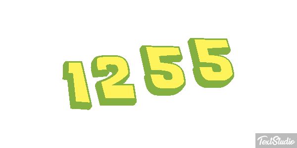 1255 Text effect