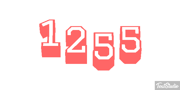 1255 Text effect