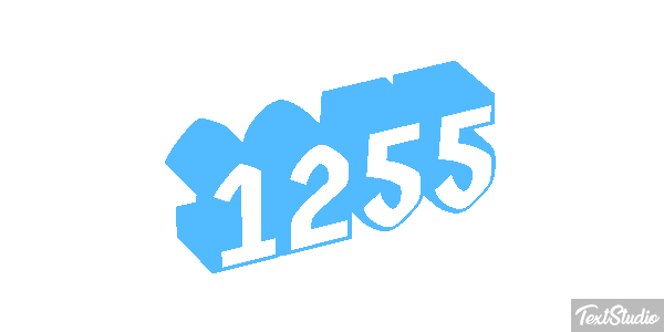 1255 Text effect