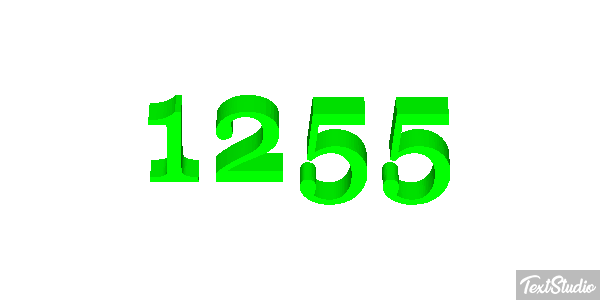 1255 Text effect
