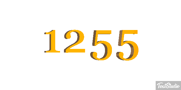 1255 Text effect
