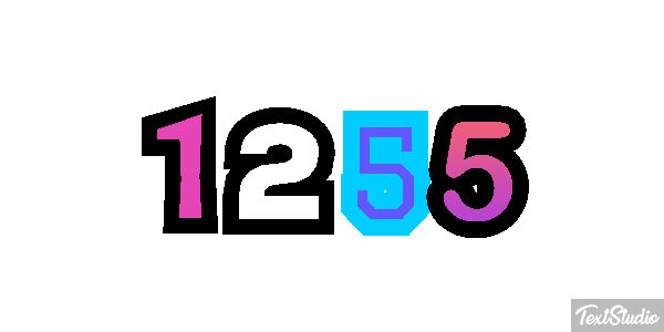 1255 Text effect